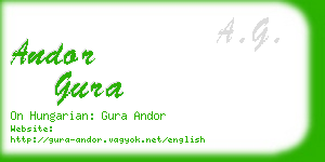 andor gura business card